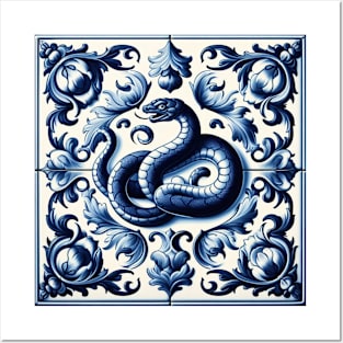 Dutch Tile: The No.4 Snake Posters and Art